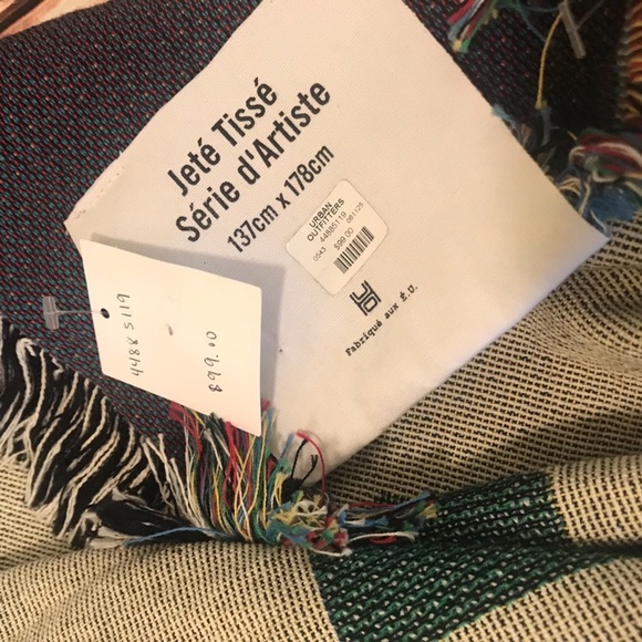 Chinatown Market x UO Throw Woven Blanket Jacquard - Picture 7 of 7